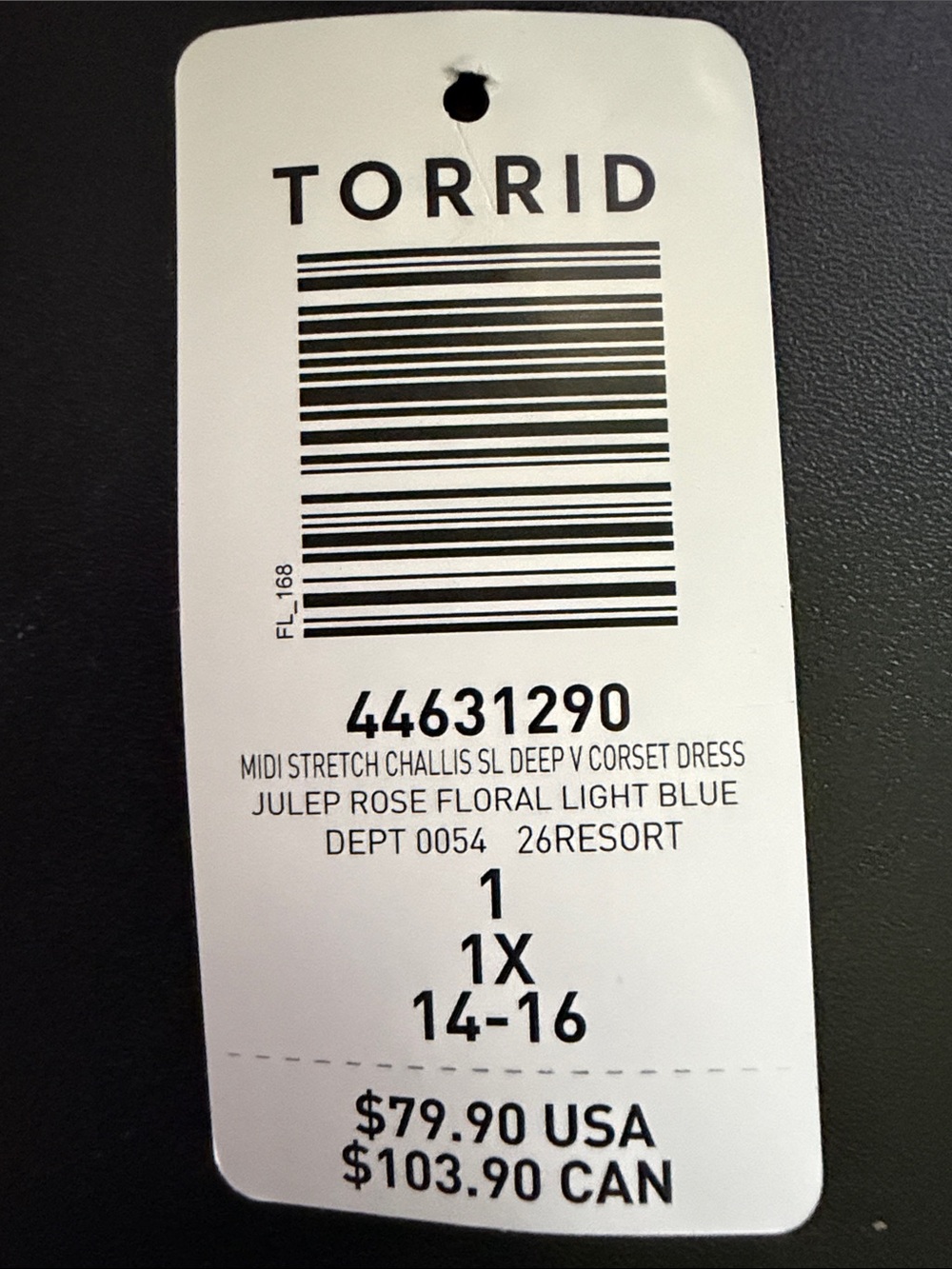 NWT Torrid Corset Detail Midi Dress sixe 14-16 1x - Picture 3 of 3